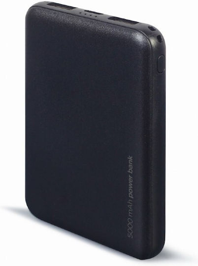 Gembird Power Bank 5000mAh 10W με 2 Θύρες USB-A Μαύρο