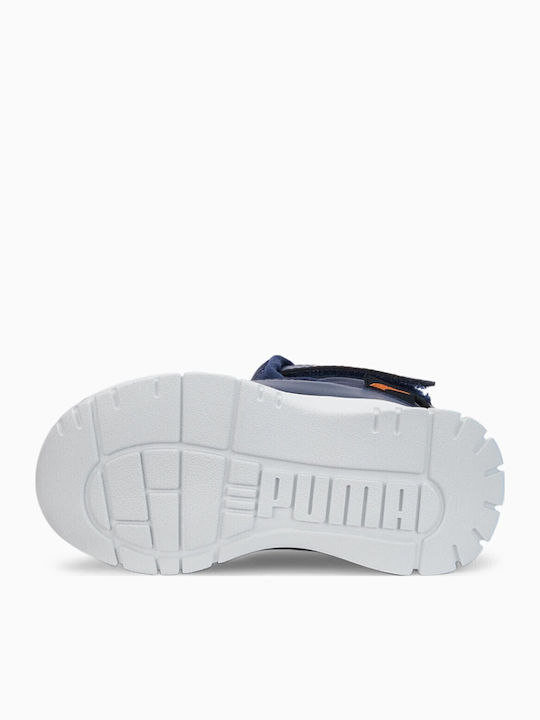 Nieve Kids Snow Boots with Velcro Navy Blue