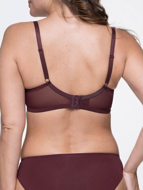 Makayla Bra Underwire Black/Bordeaux