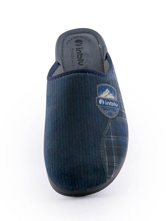 Herren Hausschuhe Blau