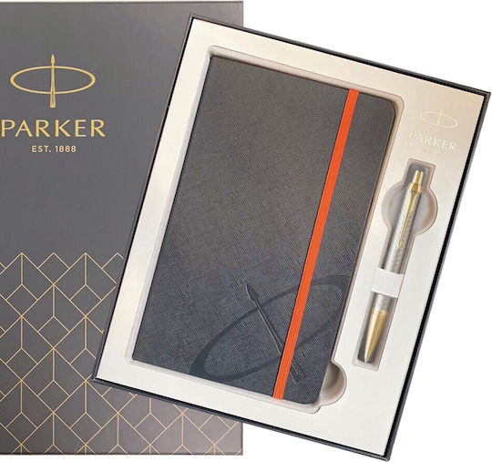 Parker I.M. Premium Σετ Γραφείου Warm Silver 2τμχ