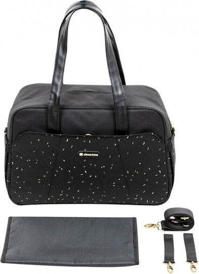 Kikka Boo Shoulder/Hand Diaper Bag Chelsea Confetti Black 43x16x28cm.