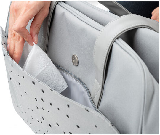Kikka Boo Shoulder/Hand Diaper Bag Chelsea Dots Grey 43x16x28cm.