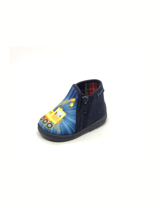 Slippers Anatomical Boots for Boy mini max GERANOS-blue