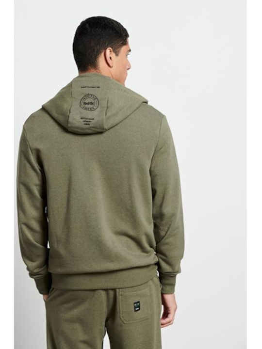 BodyTalk Men's Sweatshirt Jacket with Hood and Pockets Sacramento Melange