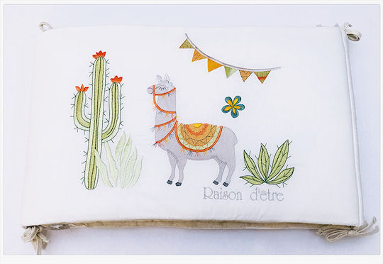 Raison D' Etre Hello Lama Πάντα Κλασική Εσωτερική Μπεζ 45x210cm