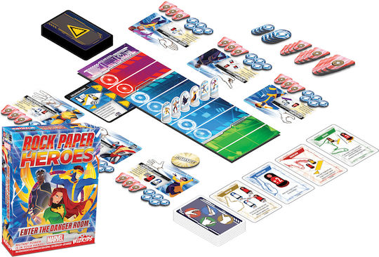 Board Game Marvel: Rock Paper Heroes: Enter the Danger Room for 3-6 Players 12+ Years Old (EN) WizKids