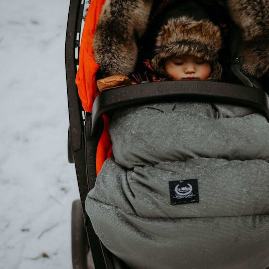 La Millou Aspen Uni Waterproof Stroller Footmuff with Velvet Lining 110x50cm Gray