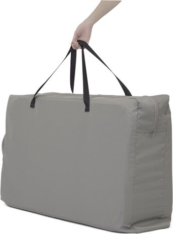 Joie Roomie Glide Baby Cradle with Mattress Side Opening and Wheels Foggy Gray