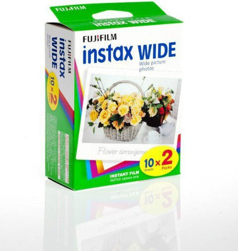 Fujifilm Color Instax Wide Instant Film (20 Exposures) White