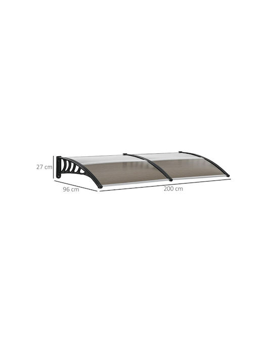 Outsunny Acoperiș Policarbonat P200xL96cm