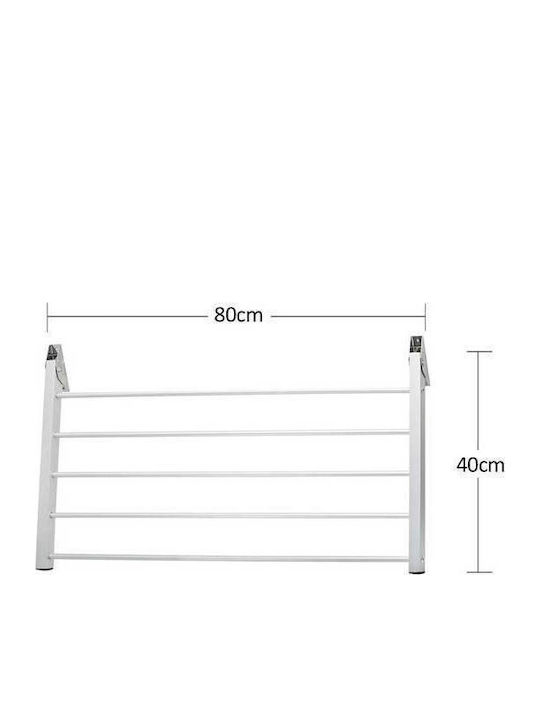 Grekon Aluminum Wall Mounted Clothes Drying Rack 80x40cm