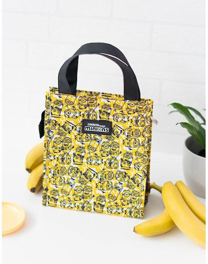 Grupo Erik School Insulated Hand Lunch Bag 14lt Yellow Minions 20 x 13 x 23cm