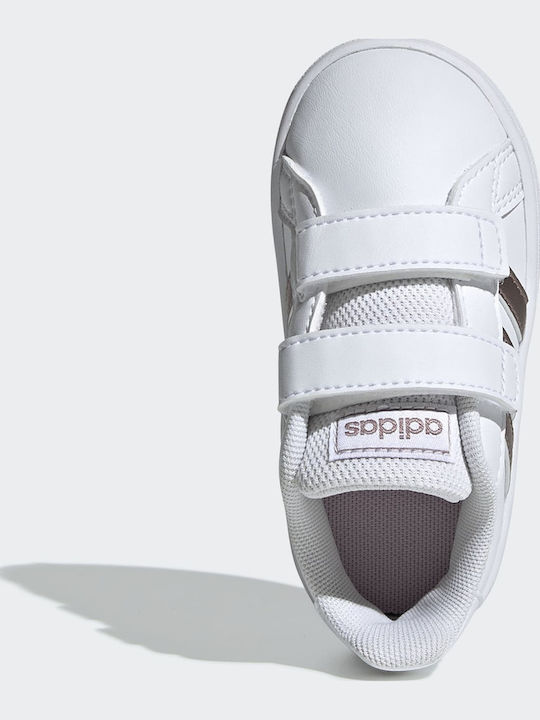 Grand Court GRAND COURT Kinder Sneakers mit Klettverschluss Cloud White / Copper Met / Light Granite