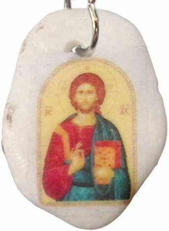 Kostibas Fashion Jesus Necklace Black