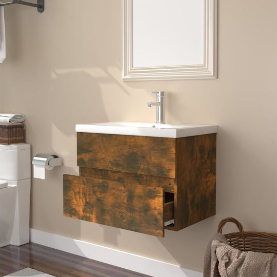 vidaXL Countertop with Sink L60xW38.5xH45cm Oak