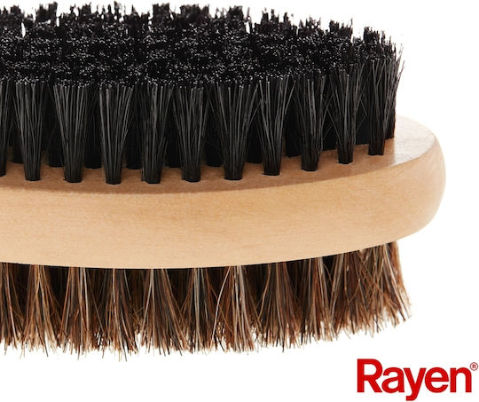 Rayen 2084 Wooden Cleaning Brush with Handle Brown