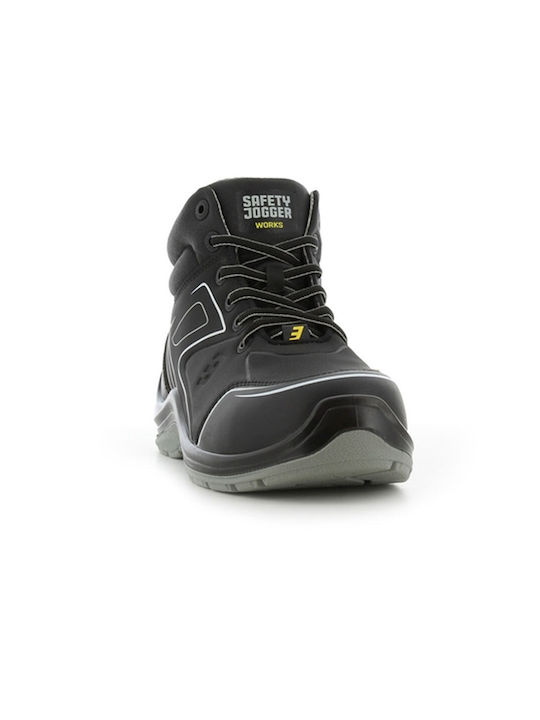 Panter Flow Mid Водоустойчив Ботуши Защита Черен S3 с Сертификация ESD ,SRC