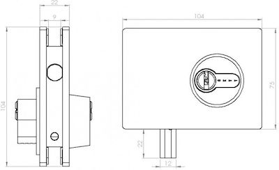 Gevy Lock Floor Glass Door with Double Locking