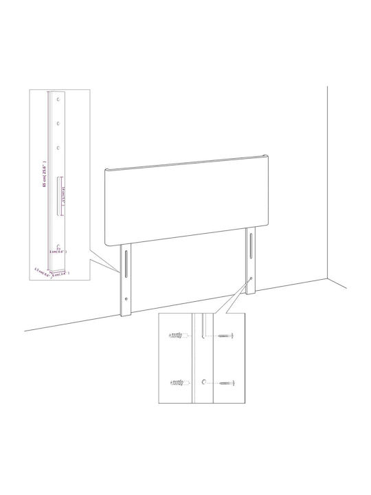 Doppelbett Mit Stoff Ecru Für Matratze 140x200cm