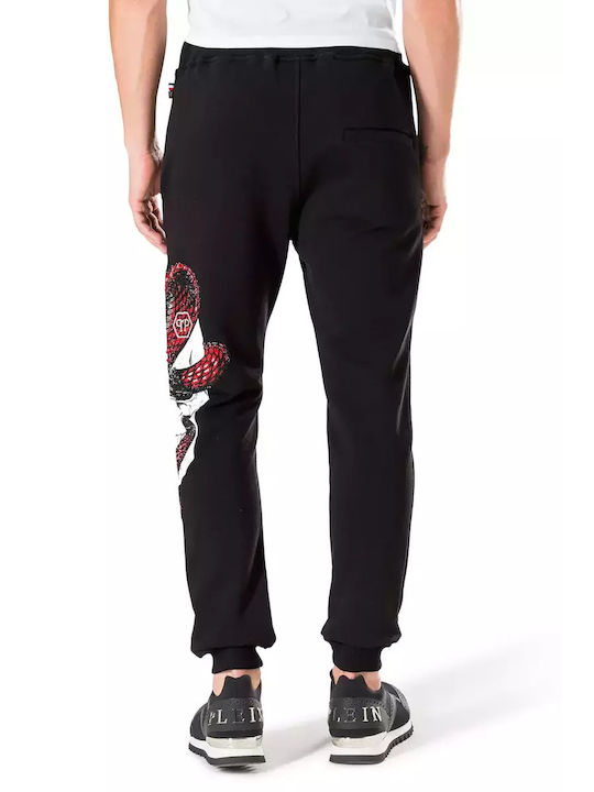 Philipp Plein Men's Sweatpants with Rubber Black