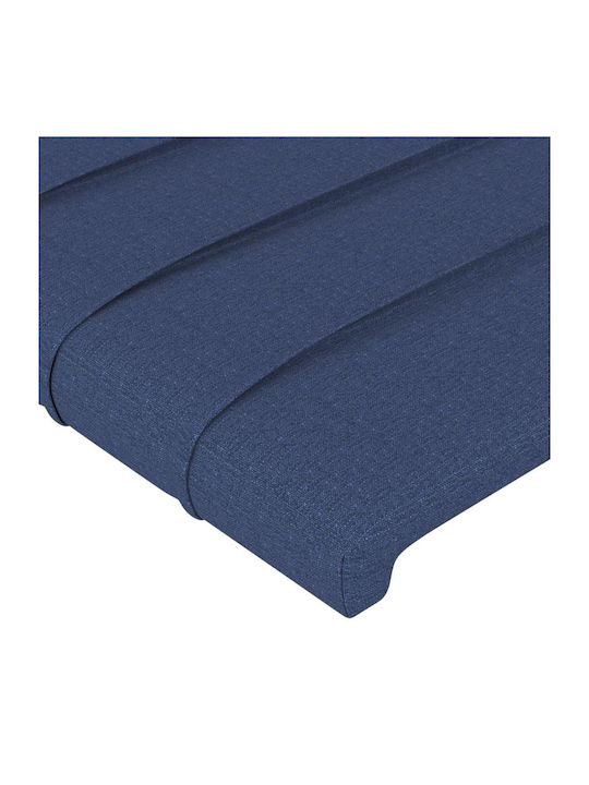 Doppelbett Mit Stoff Blau Für Matratze 140x200cm