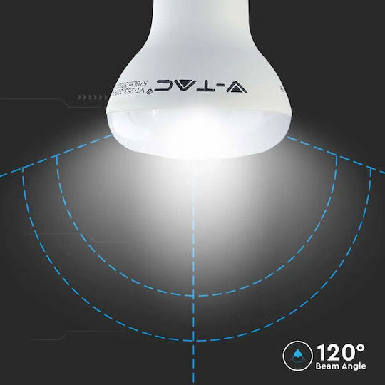V-TAC LED Bulb 8.5W 100mm for Socket E27 and Shape R63 Cool White 806lm