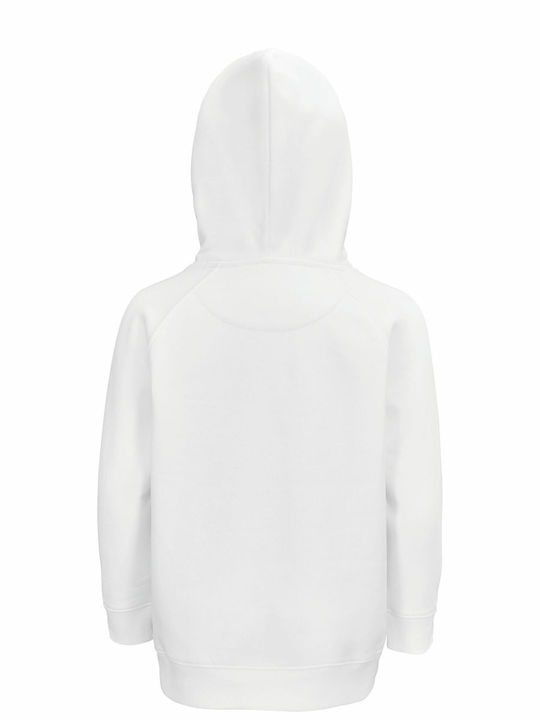 Kids Hoodie, Organic " I Am A Lovely Unicorn ", White