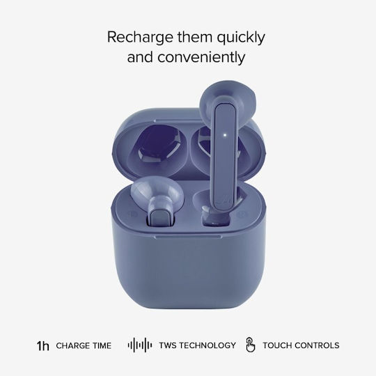 SBS Hero Nubox Earbud Bluetooth Handsfree Căști cu Carcasă de Încărcare Albastru