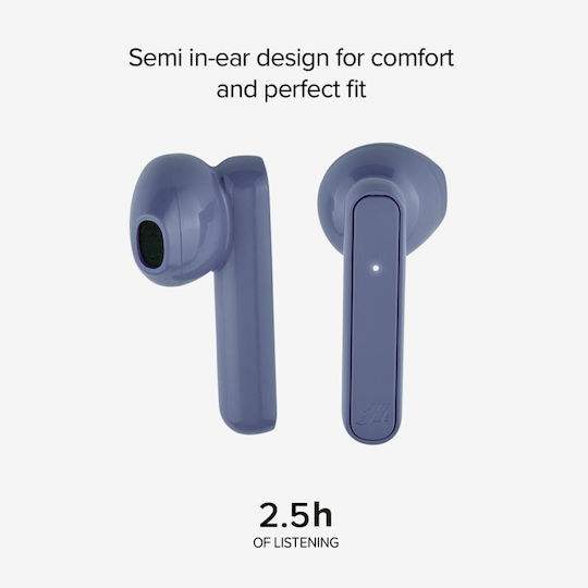 SBS Hero Nubox Earbud Bluetooth Handsfree Căști cu Carcasă de Încărcare Albastru