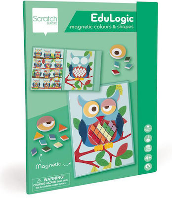 Scratch Europe Magnetic Construction Toy Σχήματα και Χρώματα Κουκουβάγια