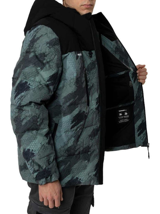Winter Jacket Puffer Olive Black