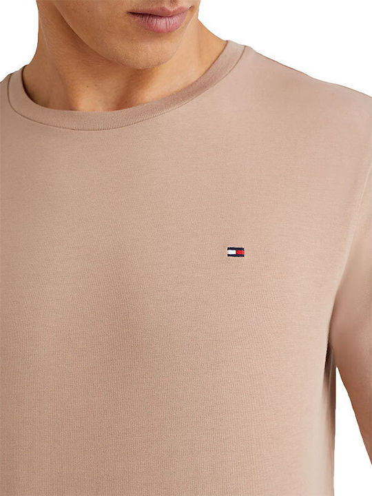 Tommy Hilfiger Χειμερινή Ανδρική Πιτζάμα Βαμβακερή Μπεζ