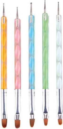 Kiepe Set Nail Brushes Natural Hair 5τμχ