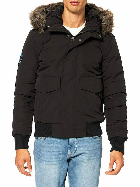 EVEREST Winter Jacket Bomber Black