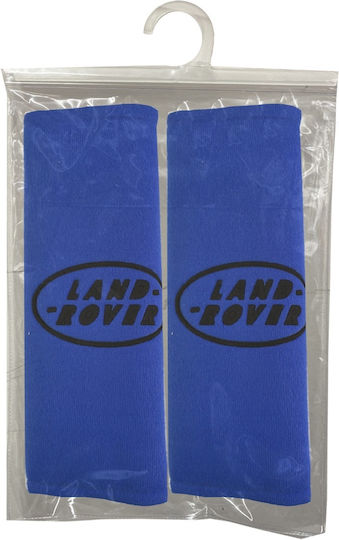 Race Axion Set of 2pcs Car Seat Belt Pads Blue Land Rover 21x7.5cm