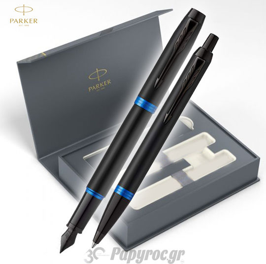 Parker I.M. MRN Σετ Στυλό Ballpoint με Πένα από Ατσάλι Μαύρο σε Θήκη (σε Χάρτινη Κασετίνα)