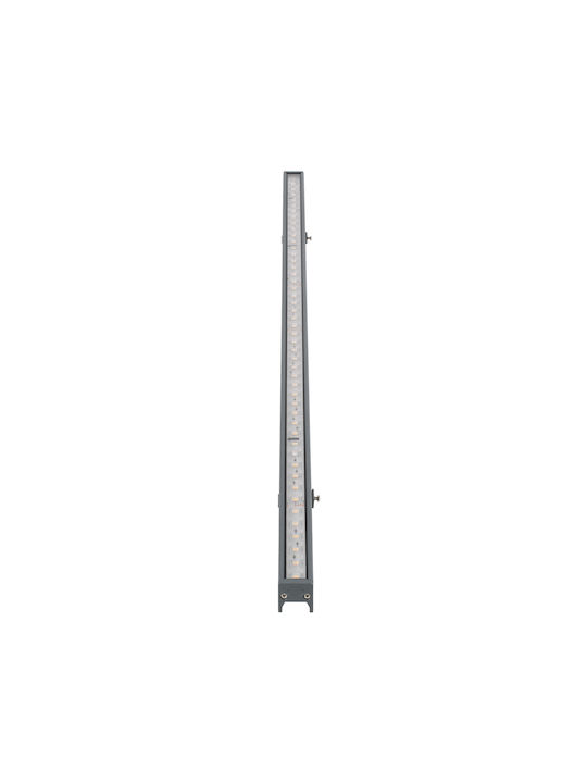 GloboStar Digi-Bar Outdoor LED Wall Washer 12W With Warm White Light IP65 Silver