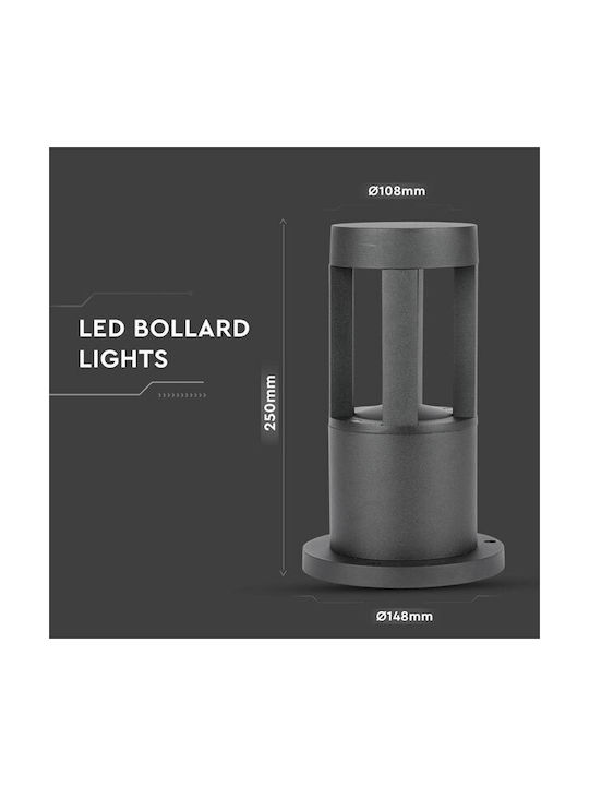 V-TAC V-TAC Außenstehlampe LED für Außenbereich 10W mit Natürliches Weiß Licht IP65 Schwarz