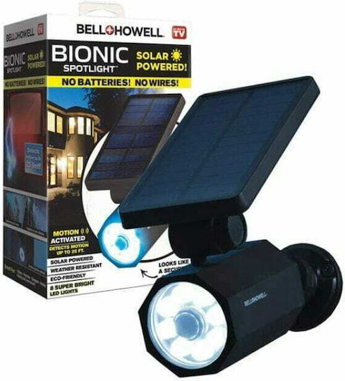 Xf709 Dummy Surveillance Camera Bullet Type Solar with LED Lighting Black and Camera