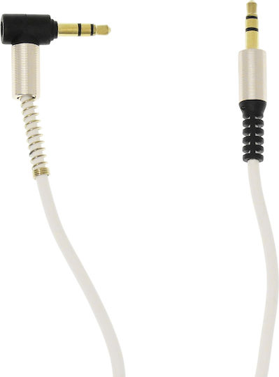 Andowl 3.5mm male - 3.5mm male Cable White 1m (Q-T201)