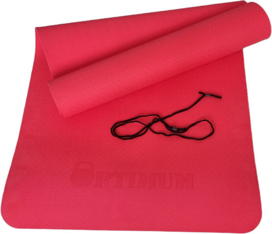 Optimum Exercise Mat Red (183x61x0.6cm)