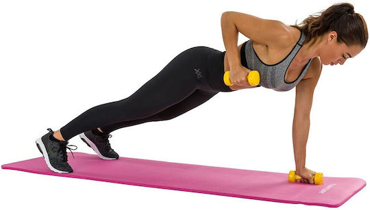 Tunturi Fitnessmatte Training/Fitness Rosa (180x60x1.5cm)