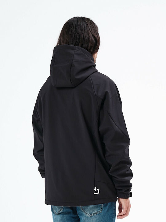 Winter Jacket Softshell Waterproof and Windproof Black