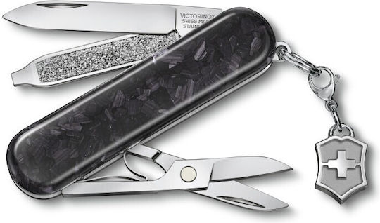 Victorinox Classic SD Schweizer Armee-Messer Schlüsselanhänger Carbon