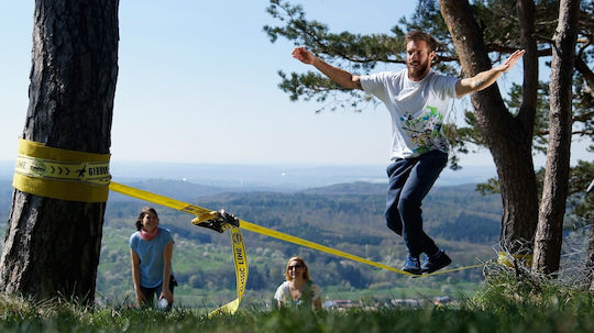 Gibbon Slacklines Balance Straps Yellow
