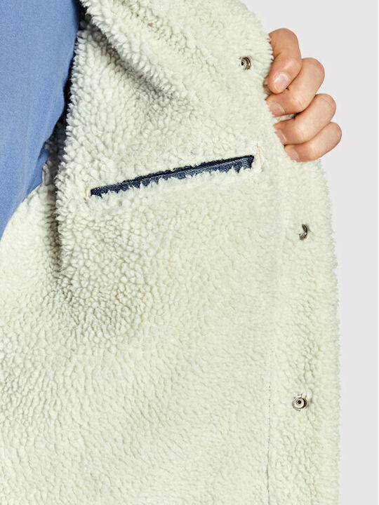 Type 3 Sherpa Trucker Denim Winter Jacket Light Blue