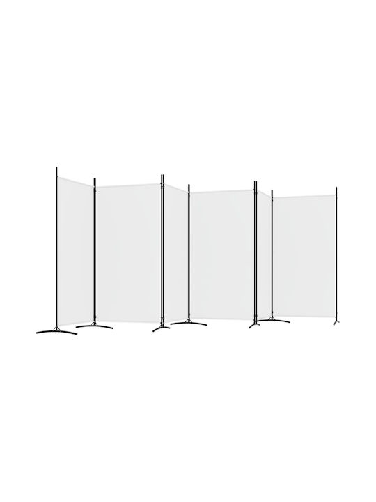 vidaXL Dekorativer Paravent Stoff mit 6 Blättern 520x180cm
