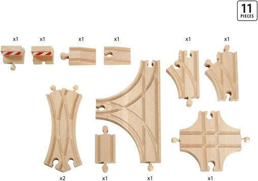 Brio Toys Advanced Expansion Pack Ράγες Σιδηρόδρομου για 3+ Ετών