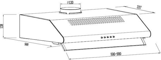 Gruppe S-3002A-A01-M29-600 60см Черен